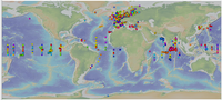 MyOcean1 period, April 2009-April 2012 : 849 mooring sites